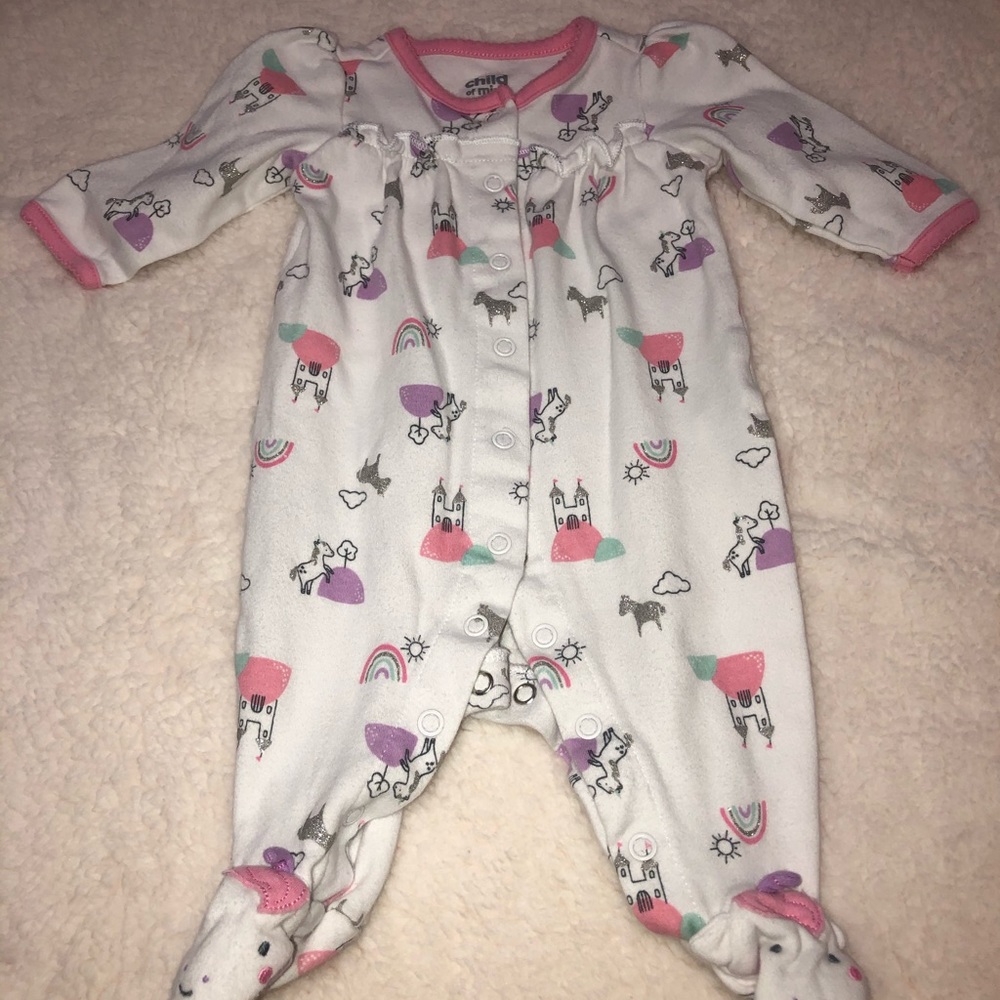 Unicorn footy pajamas